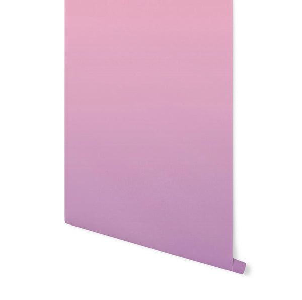 Wallpaper Ombre Pink/ Peel and Stick Wallpaper/ Pink and Purple Ombre Wallpaper/ Removable Wallpaper/ Unpasted/ Pre-Pasted WW1702