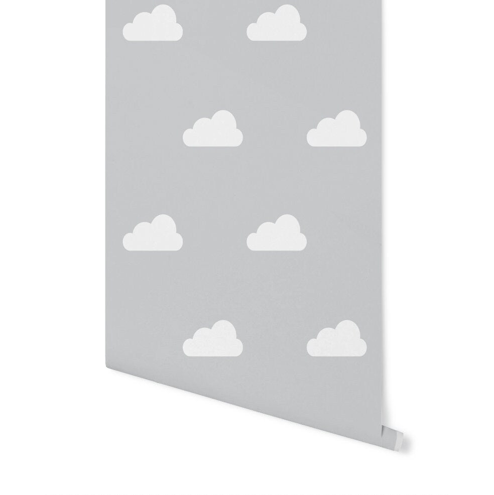 Cloud Wallpaper // Removable Wallpaper // Peel and Stick Wallpaper // Unpasted Wallpaper // Pre-Pasted Wallpaper