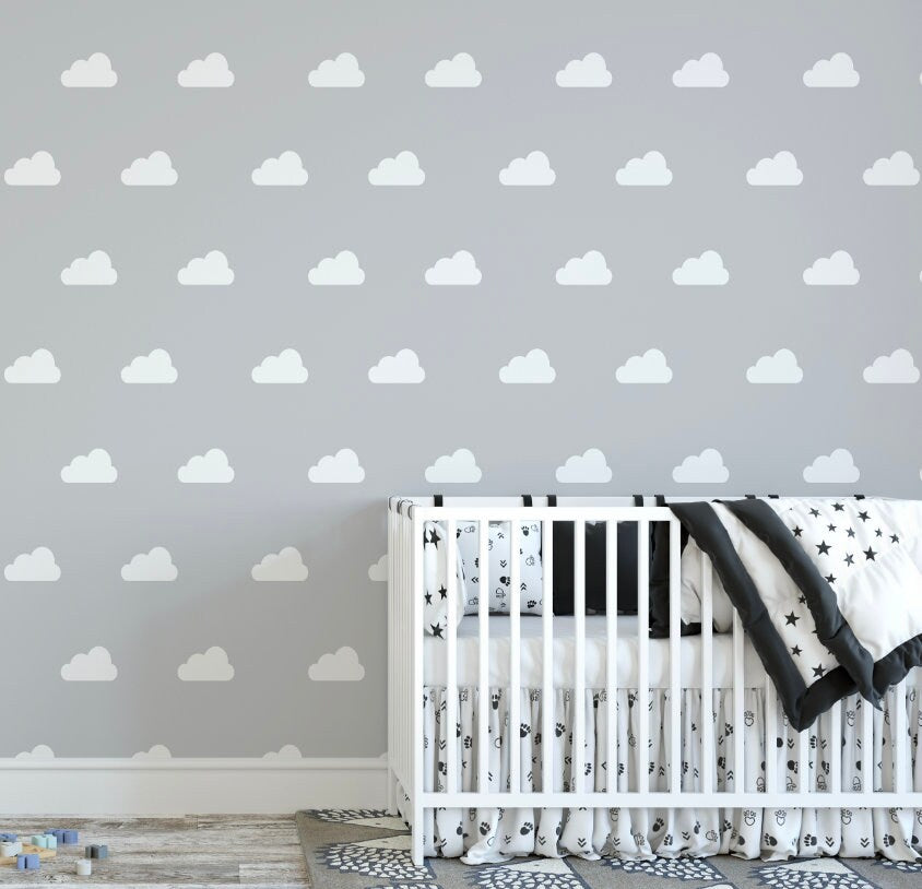 Cloud Wallpaper // Removable Wallpaper // Peel and Stick Wallpaper // Unpasted Wallpaper // Pre-Pasted Wallpaper