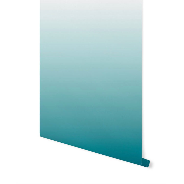 Wallpaper Ombre Teal/ Peel and Stick Wallpaper Teal/ Caribbean Current Ombre Wallpaper/ Removable Wallpaper/ Unpasted/ Pre-Pasted WW2022