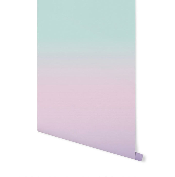 Misty Mermaid Ombre Peel and Stick Wallpaper/ Ombre Pink Teal Purple Peel and Stick Wallpaper/ Removable/ Unpasted WW2060