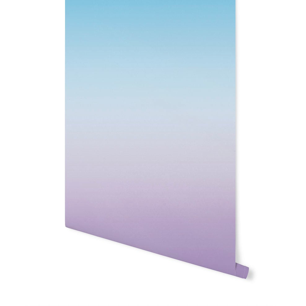 Wallpaper Ombre Blue Purple/ Peel and Stick Wallpaper Blue/ Pastel Blue and Purple Ombre Wallpaper/ Removable/ Unpasted/ Pre-Pasted WW1823