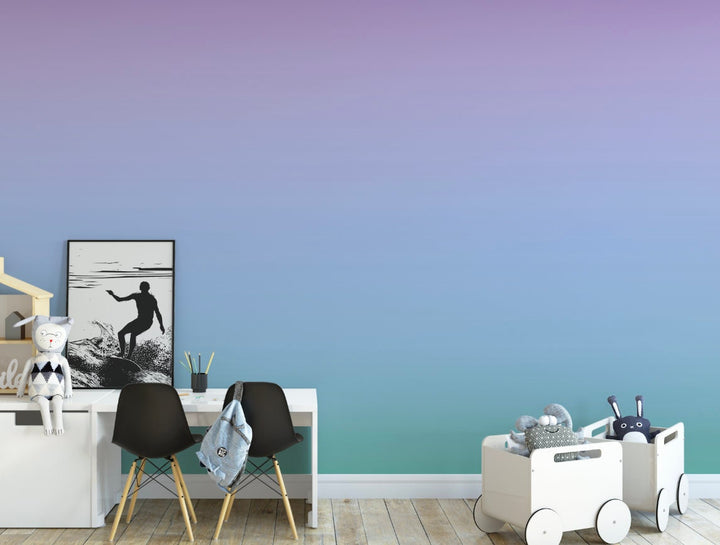 Wallpaper Ombre Purple Blue/ Peel and Stick Wallpaper Beach/ Cool Caribbean Ombre Wallpaper/ Removable/ Unpasted/ Pre-Pasted WW2027