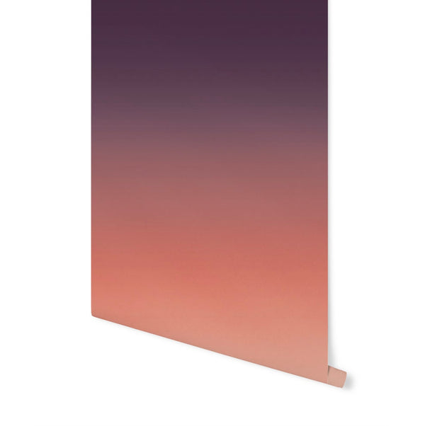 Wallpaper Ombre/ Peel and Stick Wallpaper Boho/ Peach and Plum Ombre Wallpaper/ Removable Wallpaper/ Unpasted/ Pre-Pasted WW1828