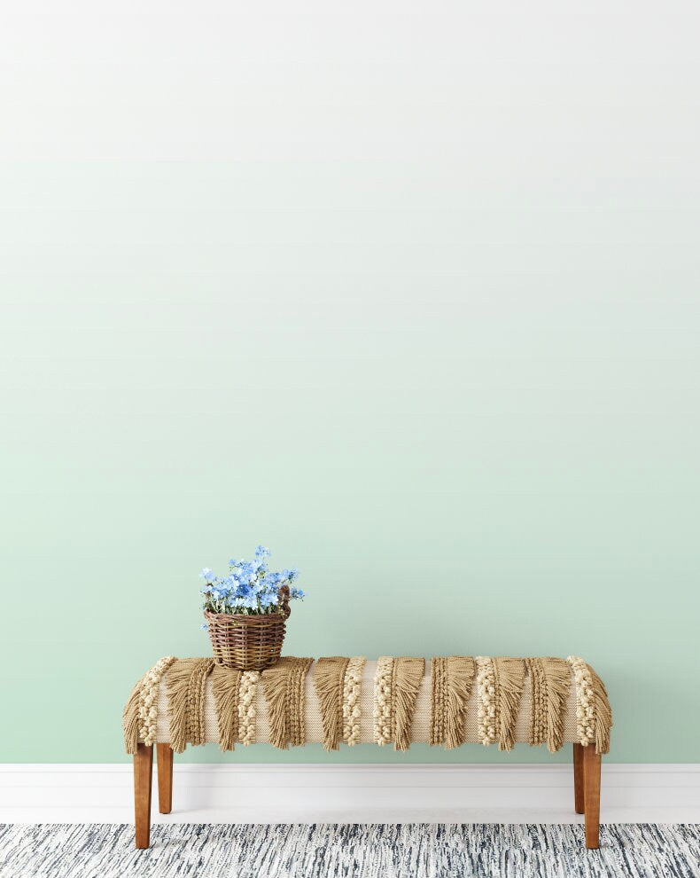 Wallpaper Ombre Peel and Stick Green/ Mint Green Ombre Wallpaper/ Removable Wallpaper/ Unpasted Wallpaper/ Pre-Pasted Wallpaper WW2066