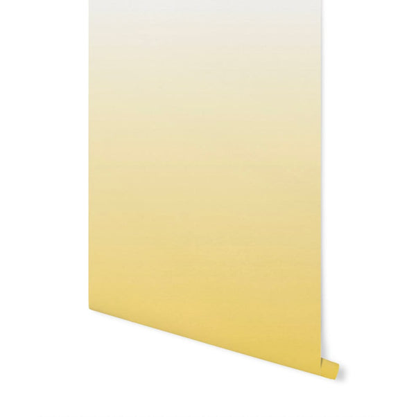 Wallpaper Ombre Yellow/ Lovely Lemon Ombre Wallpaper/ Removable/ Unpasted/ Pre-Pasted Wallpaper WW1937