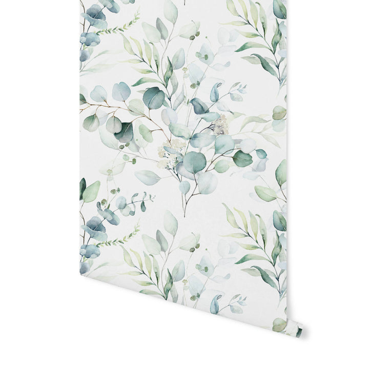 Peel and Stick Wallpaper Floral/ Ethereal Greenery Wallpaper/ Removable Wallpaper/ Unpasted Wallpaper/ Pre-Pasted Wallpaper WW2036