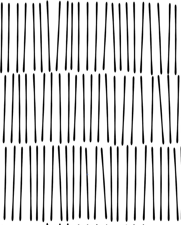 Peel and Stick Wallpaper Black Lines/ Modern Hand Black Drawn Lines Wallpaper/ Removable Wallpaper/ Unpasted Wallpaper/ Wallpaper WW1904