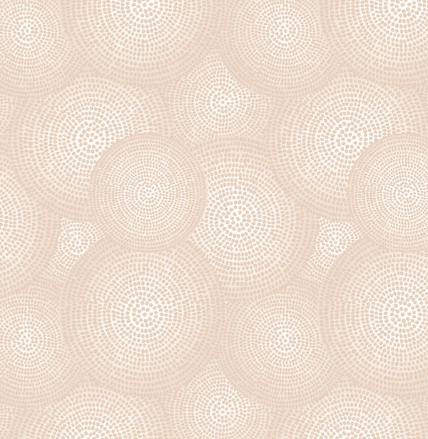 Peel and Stick Wallpaper Beige/ Tan Pebble Medallion Wallpaper/ Removable Wallpaper/ Unpasted Wallpaper/ Pre-Pasted Wallpaper WW20114