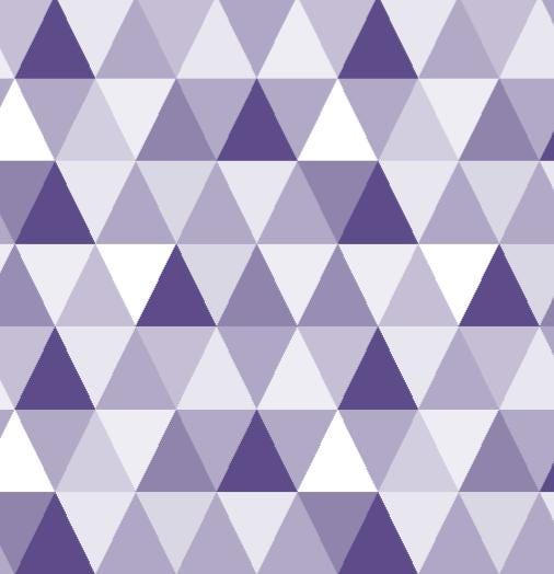 Purple Triangles Wallpaper/ Removable/ Peel and Stick / Unpasted/ Pre-Pasted Wallpaper WW1870