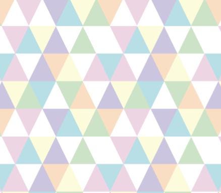 Pastel Triangle Wallpaper/ Gender Neutral Kids Childrens Decor Removable Wallpaper/ Unpasted Wallpaper/ Pre-Pasted Wallpaper WW1871