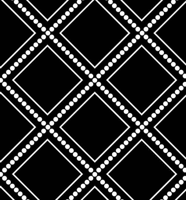 Peel and Stick Wallpaper Black/ Modern Geometric White on Black Wallpaper/ Removable Wallpaper/ Unpasted/ Pre-Pasted Wallpaper WW1940