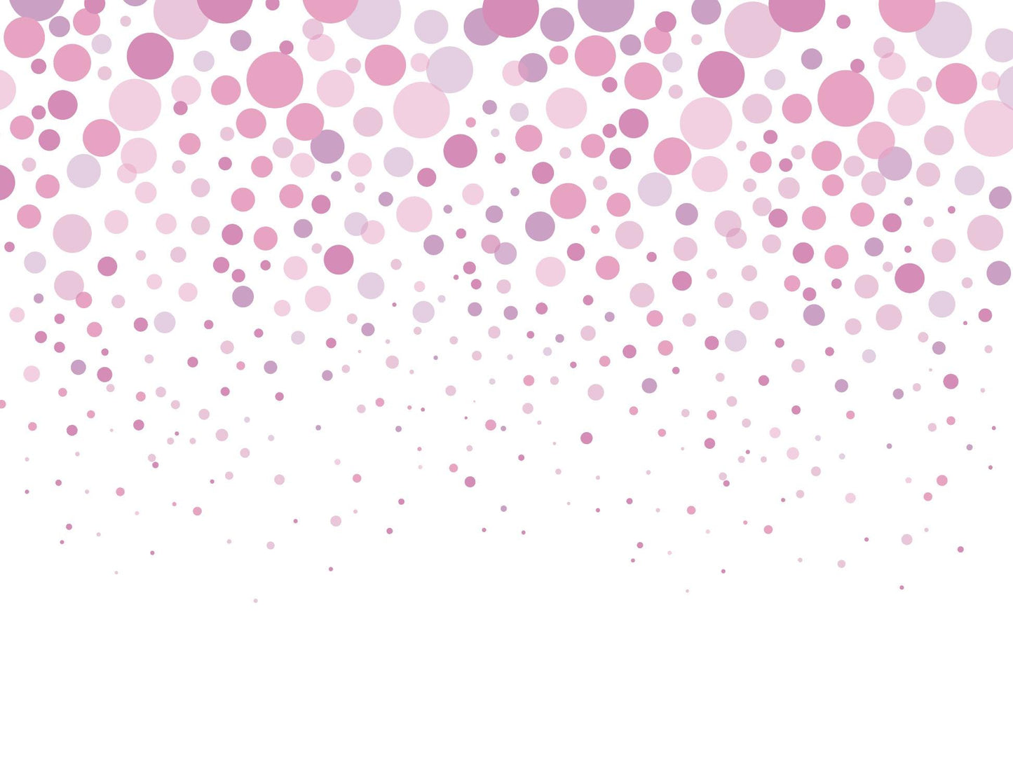 Wallpaper Pink Dots Mural Wallpaper/ Pink Cascading Bubbles/ Bubblegum Removable Wallpaper/ Unpasted Wallpaper/ Pre-pasted Wallpaper WW1723