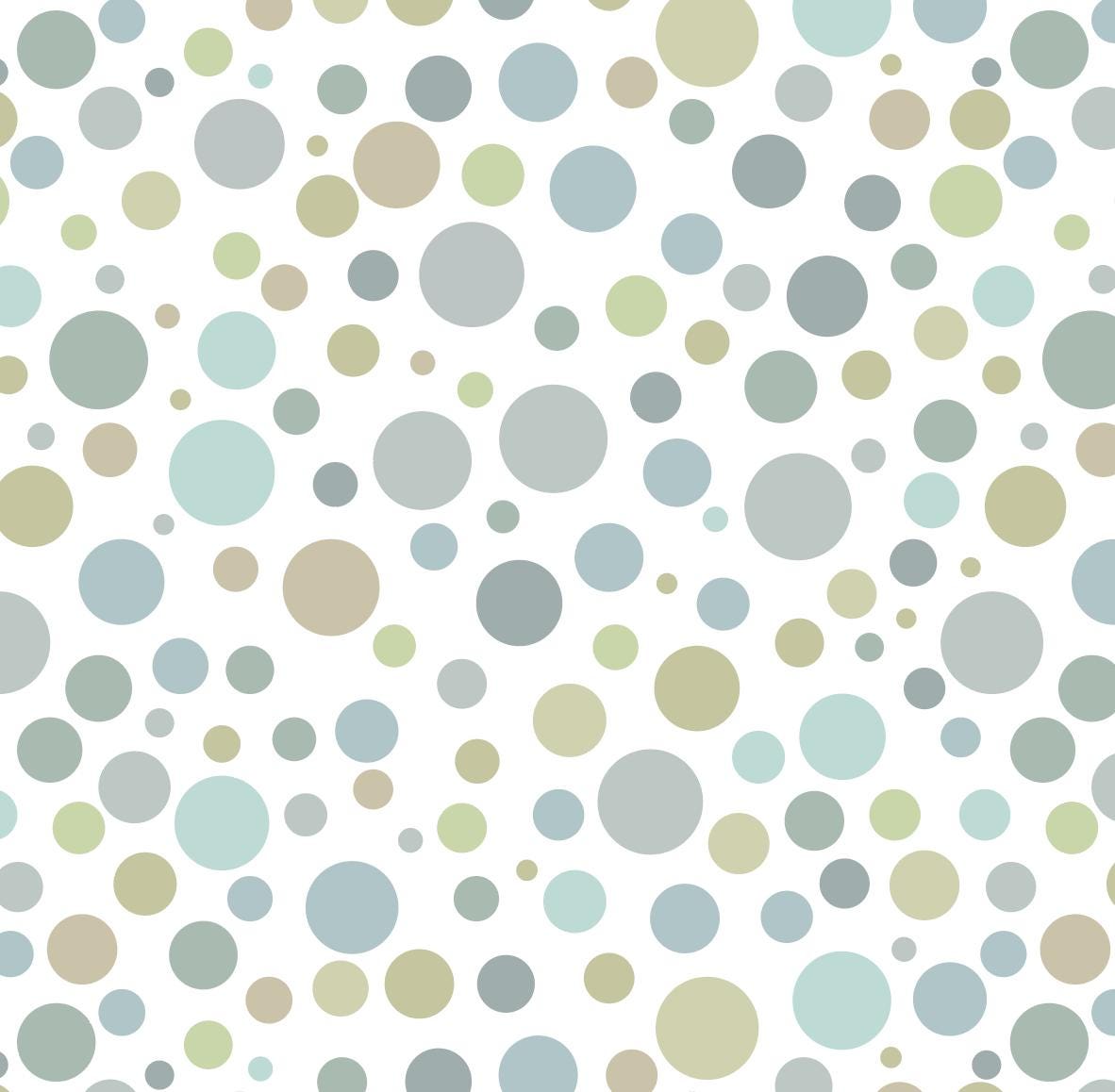 Sage Green Polka Dots Wallpaper/ Removable Wallpaper/ Unpasted Wallpaper/ Pre-Pasted Wallpaper WW1872