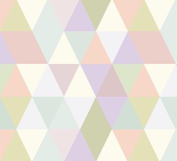 XL Peach and Green Triangles Wallpaper/ Removable Wallpaper/ Unpasted Wallpaper/ Pre-Pasted Wallpaper WW1970