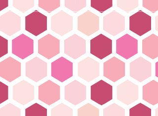 Peel and Stick Wallpaper Pink Hexagon Wallpaper/ Removable Wallpaper/ Unpasted Wallpaper/ Pre-Pasted Wallpaper