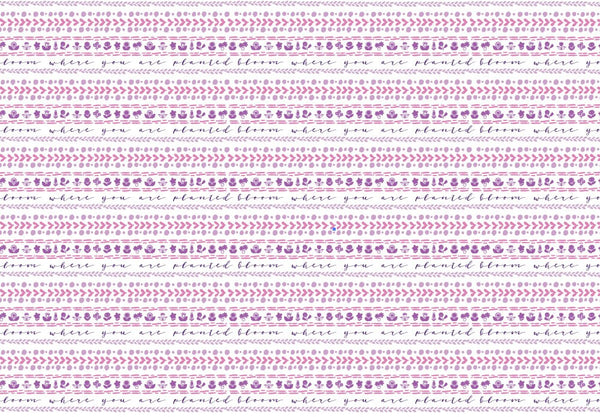 Peel and Stick Wallpaper Pink/ Pink Floral Stripes Wallpaper/ Removable Wallpaper/ Unpasted Wallpaper/ Pre-Pasted Wallpaper