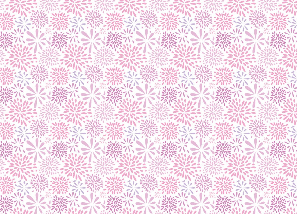 Peel and Stick Wallpaper Floral/ Flower-works Pink Wallpaper/ Removable Wallpaper/ Unpasted Wallpaper/ Pre-Pasted Wallpaper