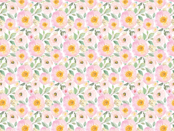 Peel and Stick Wallpaper Pink/ Blushing Roses and Hydrangeas Wallpaper/ Removable Wallpaper/ Unpasted Wallpaper/ Pre-Pasted Wallpaper