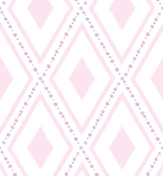 Peel and Stick Wallpaper Pink/ Geometric Diamond Pink Wallpaper/ Removable Wallpaper/ Unpasted Wallpaper/ Pre-Pasted Wallpaper