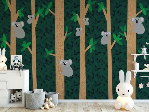 Peel and Stick Wallpaper Young Koala Self Adhesive Removable and Contact  Paper for Room Home Bedroom Living Room Decoration Mural Wall Paper -  Amazon.com