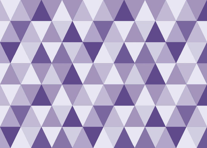 Peel and Stick Wallpaper Purple/ Ultra Violet Triangles Wallpaper/ Removable Wallpaper/ Unpasted Wallpaper // Pre-Pasted Wallpaper