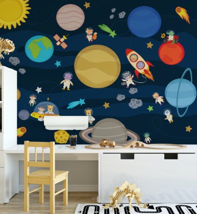 this multifunctional wall decal is a must-have for your kids playspace, removable wall paper magnetic