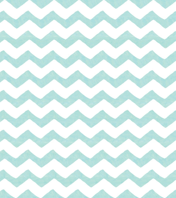 Peel and Stick Wallpaper Teal/ Tame Teal Chevron Wallpaper/  Removable Wallpaper/ Unpasted Wallpaper/ Pre-Pasted Wallpaper