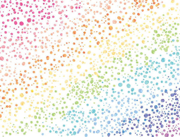 Wallpaper Rainbow Art/ Pastel Rainbow Watercolor Spatter Dot Wallpaper/ Removable Wallpaper/ Peel and Stick/ Unpasted/ Pre-Pasted WW2130