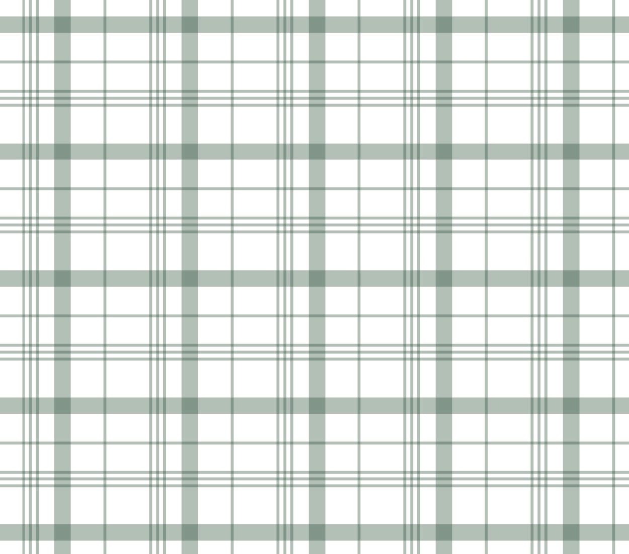 Wallpaper Plaid Green/ Sage Green Asymmetric Plaid Wallpaper / Removable / Peel and Stick / Unpasted / Pre-Pasted Wallpaper WW2103