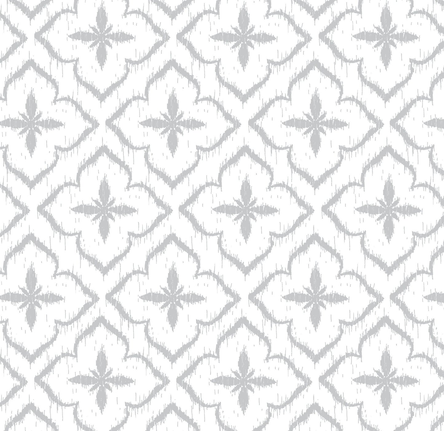 Peel and Stick Wallpaper Gray Geometric/ Gray Cross Ikat Mandala Wallpaper/ Removable Wallpaper/ Unpasted Wallpaper/ Pre-Pasted Wallpaper