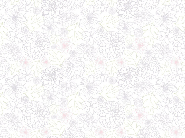 Peel and Stick Wallpaper Floral/ Pink and Purple Dahlia Wallpaper/ Removable Wallpaper/ Unpasted Wallpaper/ Pre-Pasted Wallpaper WW1829