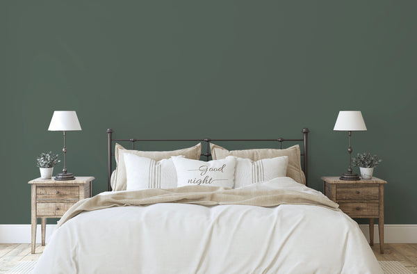 Wallpaper Green/ Deep Sage Solid Color Wallpaper/ Removable Wallpaper/ Peel and Stick Wallpaper/ Wallpaper WW2219
